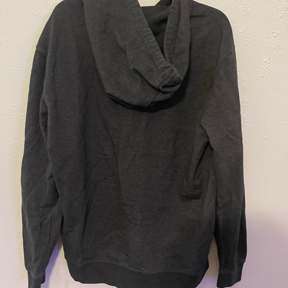 Luna Coffee Roasters Zip Up Hoodie District Brand Large Charcoal Gray Graphic - Picture 3 of 5
